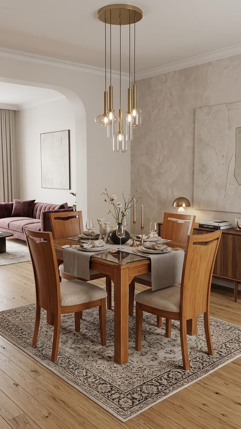 COMEDOR 4 PUESTOS MADERA CEDRO 2